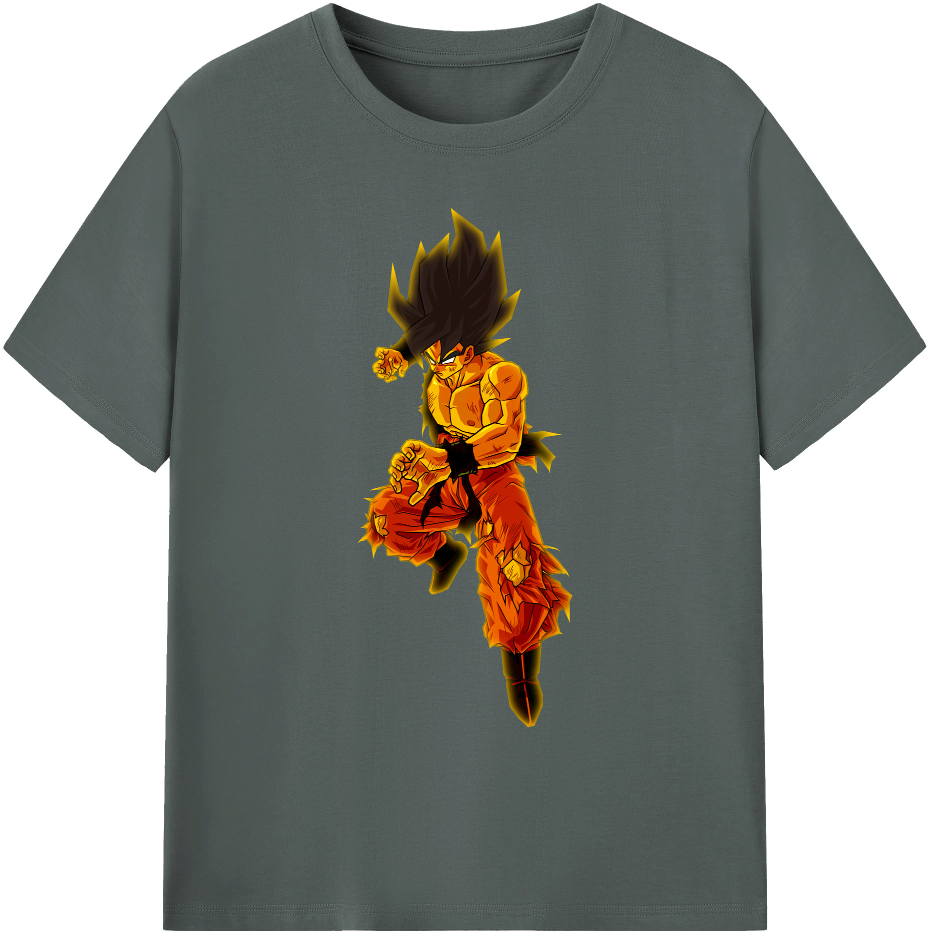 （画像用） ドラゴンボール 孫 悟飯（そんごはん）DRAGON BALL Son Gohan 綿100％ メンズ半袖Tシャツ｜肌触りやわらか＆通気性